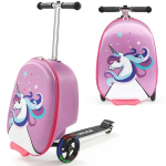 Laste kohver ja t&otilde;ukeratas LED-ratastega, Unicorn 20L