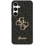 Etui Guess Fixed Glitter Big 4G Metal  Logo do Samsung Galaxy S25 czarny