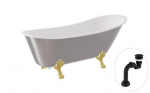 Vann Besco Olaya Glam 160, Silver+Gold, sifooniga Klik-klak Black