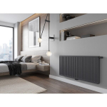 Radiaator Mexen CC21, 300 x 2400 mm, &uuml;hendus altpoolt keskel, 1767 W, antratsiit