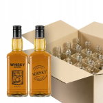 20x Danielsi pudelid 0,5l kleidid "viski" korkidega