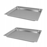 Gastronoomilised anumad Gn 2/1, 2 tk, roostevaba teras, 40mm