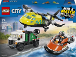LEGO City 3-&uuml;hes 60505 Lennuk, Abiauto ja Modifitseeritav &Otilde;hupaat - M&auml;nguasi 7-aastastele