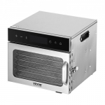 Toidukuivati, 30x31x25 cm, roostevaba teras, reguleeritav temperatuur