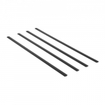 Privaatsusaiaplaadid, kahekordse seinaga tiibadega 2350x36.5x7.8 mm, must, HDPE