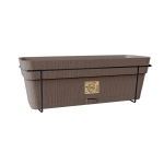 R&otilde;dukast metallist toega tumehall 50 x 18 x h 17 cm