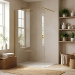 Du&scaron;isein Rea Flexi Transparent 70 Brush Gold 120X70X195CM