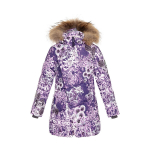 Huppa T&uuml;drukute talvejope ROSA 1, dark lilac pattern