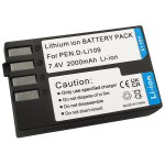 Aku D-LI109 asendusaku K-seeria kaameratele (2000 mAh)