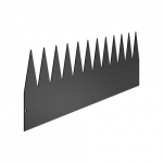 Muruserv, teras, 101.6x20.3x0.15 cm, must, roostekindel