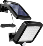 P&auml;ikeseenergial t&ouml;&ouml;tav aiavalgusti liikumisanduriga 56 LED-i, 1 tk.