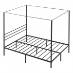 Taevoodiraam, Queen Size, 209.5x153x183 cm, Must, Metall