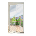 Wzlxcxxy magnetiline s&auml;&auml;sev&otilde;rk uksele 80 &times; 220 cm, valge