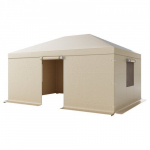 Paviljoni kate 3.68x4.9 m, beež, PE materjal, hoiukate