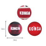 KONG AirDog piiksupallid, 3 tk pakis &ndash; Flamingo Edition