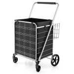 Ostuk&auml;ru 66x64x103cm, musta/h&otilde;bedase v&auml;rvusega PROMO-TA10046SL