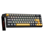 AULA WIN68 HE MAX mehaaniline m&auml;nguklaviatuur, magnetl&uuml;litid, RGB-valgustusega juhtmega mehaaniline m&auml;nguklaviatuur, 60% kompaktne disain, hall-kollane