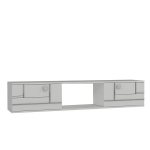 Hanah Home Aredam seinale paigaldatav TV-kapp, valge/h&otilde;bedane, 150 cm