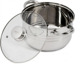 Roostevabast terasest katel, kaanega, 22 x 12.5 CM, 4.5 L, MYRA, HR-HJ-045, COOKING BY HEINNER