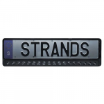 Numbrim&auml;rgi raam koos LED-valgustusega, 90W, 9-36V, 9000Lm, 5000K, NUUK E-LINE MUST LED-RIBA 20