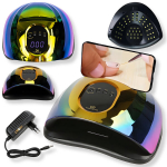 LIVMAN D9 UV-LED-iga manik&uuml;&uuml;ri ja pedik&uuml;&uuml;ri jaoks &ndash; eemaldatava aluse ja telefonihoidjaga, 150W, 57LED