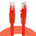 Lan v&otilde;rgukaabel Utp Cat 5e, 5m, punane, Rj45