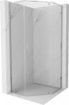 Mexen Exo viiepoolne du&scaron;inurk, 80 x 80 cm, l&auml;bipaistev, kroom - 812-080-080-01-00, 80 x 80 cm