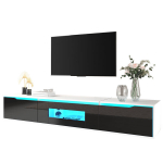 TV-alus LED valgustusega, must/valge 1 tk.