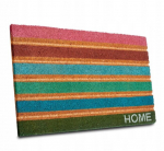 Hanse Home Mix Mats uksematt kookoskiust v&auml;rviliste triipudega 45x75