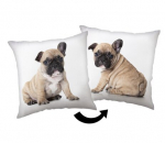 Jerry Fabrics dekoratiivpadi &bdquo;Bulldog&ldquo; 40x40 cm &ndash; liivakarva pol&uuml;ester