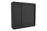 Windsor 200 Emma l&uuml;kandustega riidekapp &ndash; elegantne must hoiulahendus riiulitega