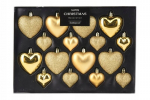 Kuldsed S&uuml;dame J&otilde;ulukuulimullid Komplekt 16tk: Purunemiskindlad, Erinevad Suurused, 65 mm, 45 mm
