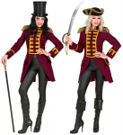 Naiste mantel "BURGUNDY PARADE COAT"