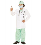 "DOKTOR" (s&auml;rk, p&uuml;ksid, laborikittel, m&uuml;ts, n&auml;omask, stetoskoop)