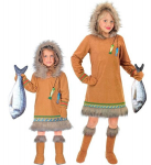 "ESKIMO" (kapuutsiga kleit, kindad, kingakatted)