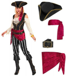 "PIRAAT" (s&auml;rk vesti, p&uuml;kste, v&ouml;&ouml;, peapaela ja m&uuml;tsiga)