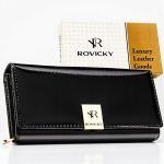 Naiste ehtsast nahast rahakott Rovicky, must