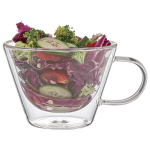 Termoklaasid Zyle ZY5036DG 360 ml kahekordse seinaga boorsilikaatklaasist, 2-osaline komplekt