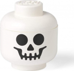 LEGO klotsikast Storage Head "Skelett", suurus S (valge/must)