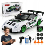 Puldiga juhitav driftiauto 4x4 koonustega, 15 km/h, Nuotoliniu būdu valdomas Drift automobilis 4x4 su kūgiais, 15 km/h