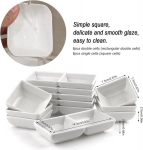 Gzqiancang 12 kausikese komplekt, ruudukujulised kausikesed suupistete, sushi, sojakastme, kastmete, v&uuml;rtside, lisandite ja puuviljade jaoks (&uuml;he kambriga/kahekordse v&otilde;rega)