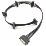 Sata 15pin kuni 5x Sata 15pin toitekaabli adapter