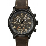 Meeste k&auml;ekell Timex Expedition T49905 pruun, kronograafiga