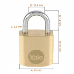 Kombineeritud lukk Yale Y110/20/111/1, 3 v&otilde;tit, siseruumides kasutamiseks