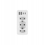Elektriline pikendusjuhe 4 Usb ja 3 pistikupesaga 230v 3680w