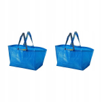 2 tk. Suur ostukott Frakta, sinine, 71 l, 55x37x35 cm