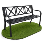 Aiatool CROSS 119 cm must metallist seljatoega, terasest jalad, suur kandev&otilde;ime