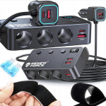 Auto sigaretis&uuml;&uuml;taja pesa jaotur 12V&ndash;24V 4&times;USB QC PD