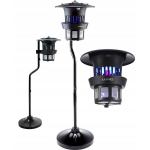 Putukate ja s&auml;&auml;skede h&auml;vitamise UV-A lamp terrassidele aeda ja siseruumidesse 15W IPX4 300m&sup2; 365nm ventilaatoriga statiiv 114 cm 67014 Lund