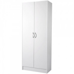 Panipaigakapp, 30.5x61x152.9 cm, Valge, Reguleeritavad riiulid